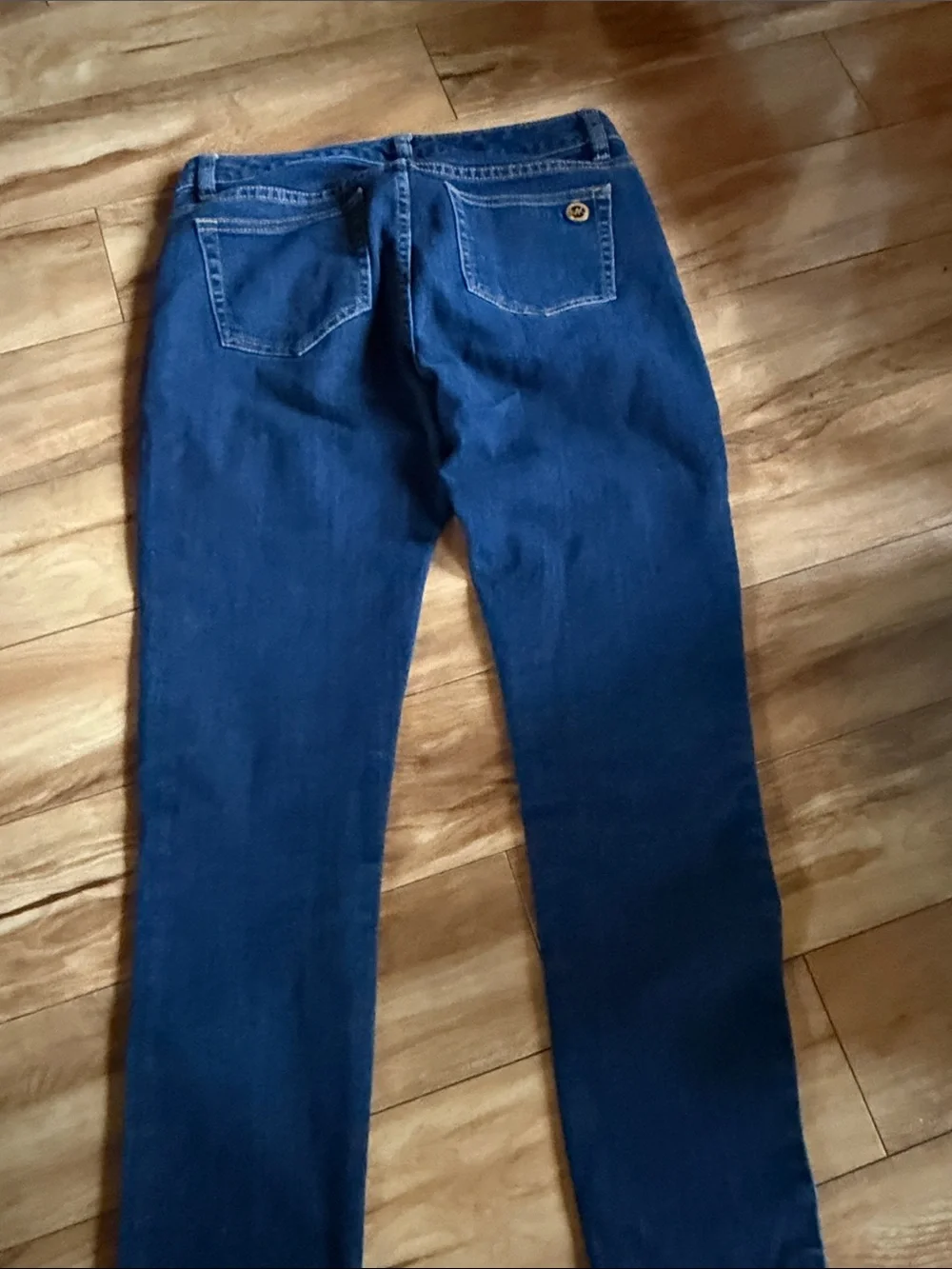 Michael Kors Navy Skinny Zip-Pocket Jeans